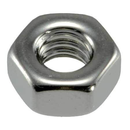 Midwest Fastener Hex Nut, 1/4"-20, 18-8 Stainless Steel, Not Graded, Plain, 10 PK 33363